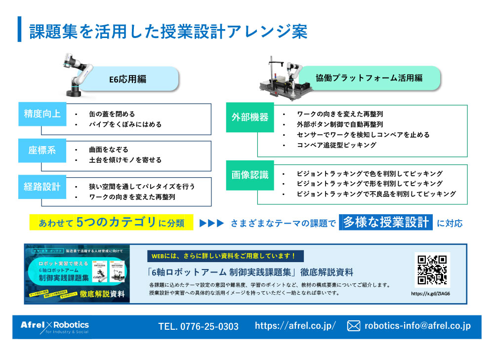 授業導入に向けた 6軸ロボットアーム教材のご提案資料2