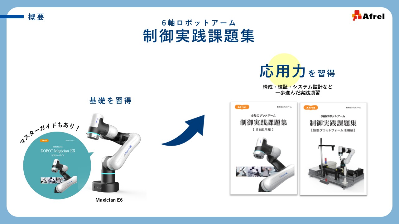 ロボット実習で使える「6軸ロボットアーム 制御実践課題集」解説セミナー