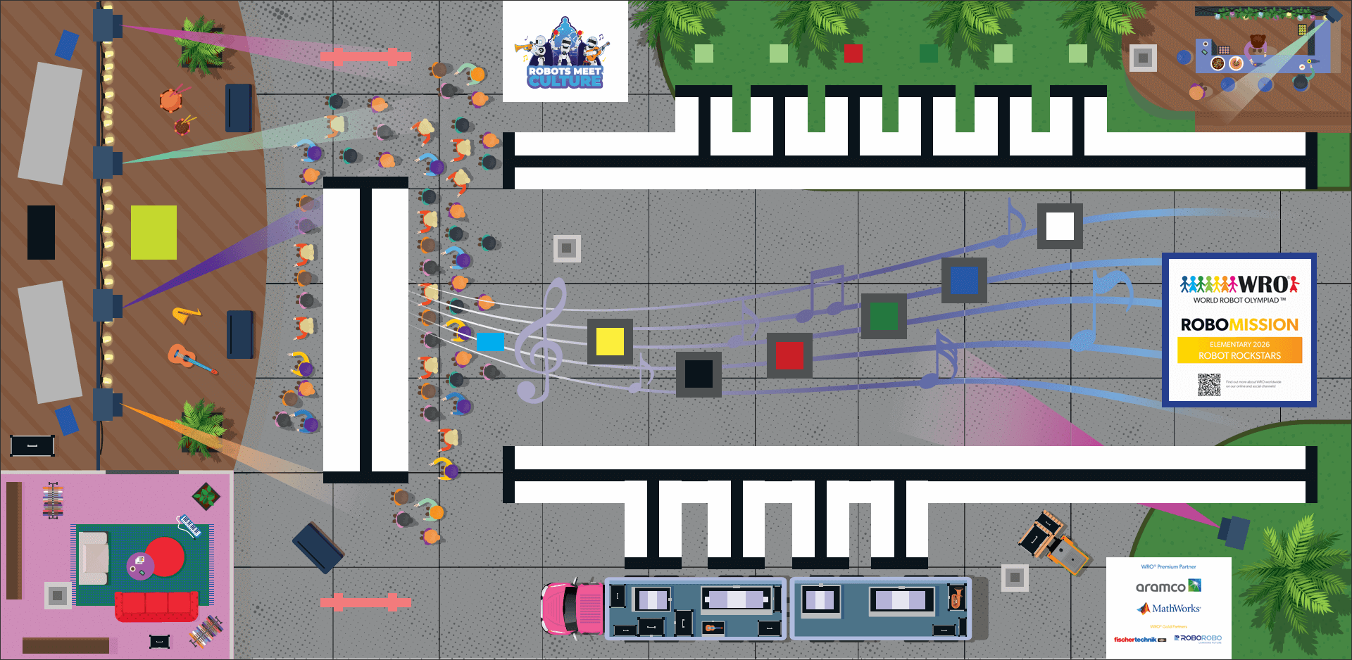 WRO2026 ロボミッション競技コースシート（エレメンタリー部門）